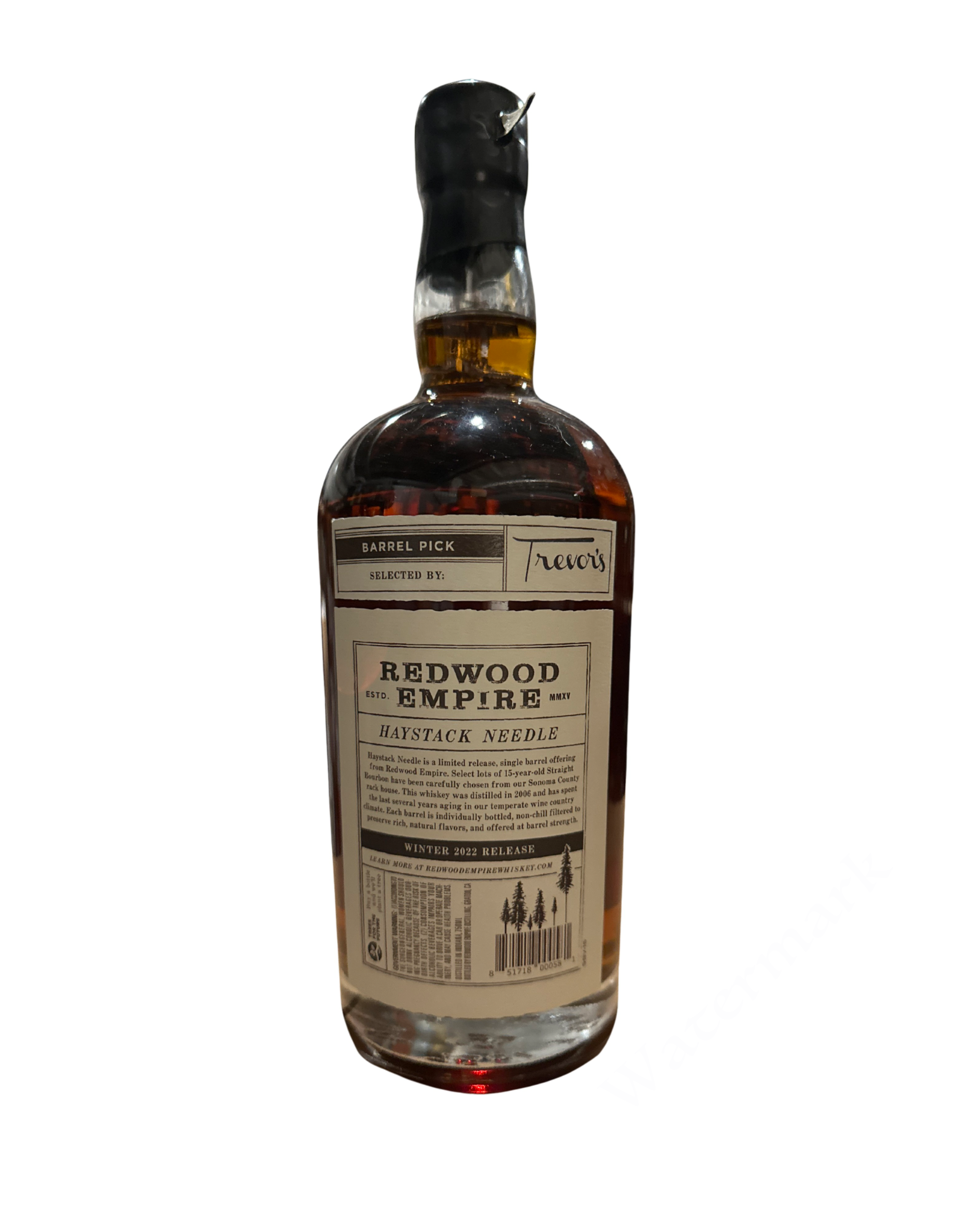 2022 Redwood Empire Trevor’s Haystack Needle Single Barrel Straight Bourbon Whiskey 110.8 Proof