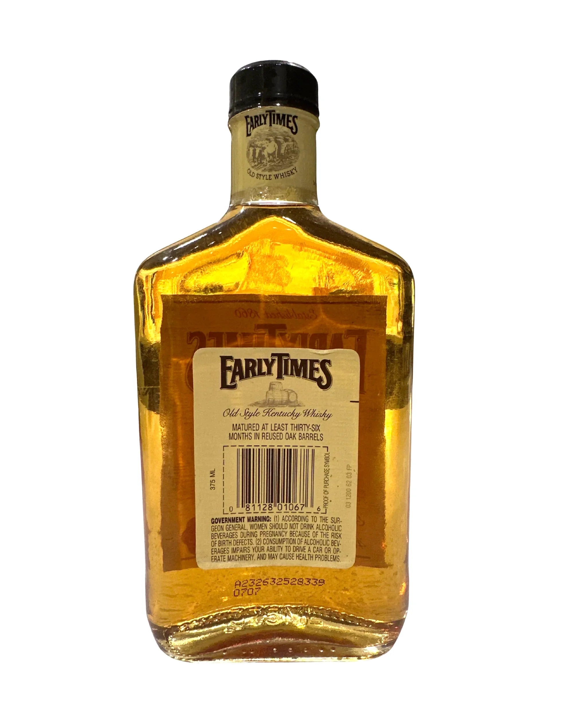 1995 Early Times Distillery Co. Old Style Kentucky Whisky 80 Proof 375ml