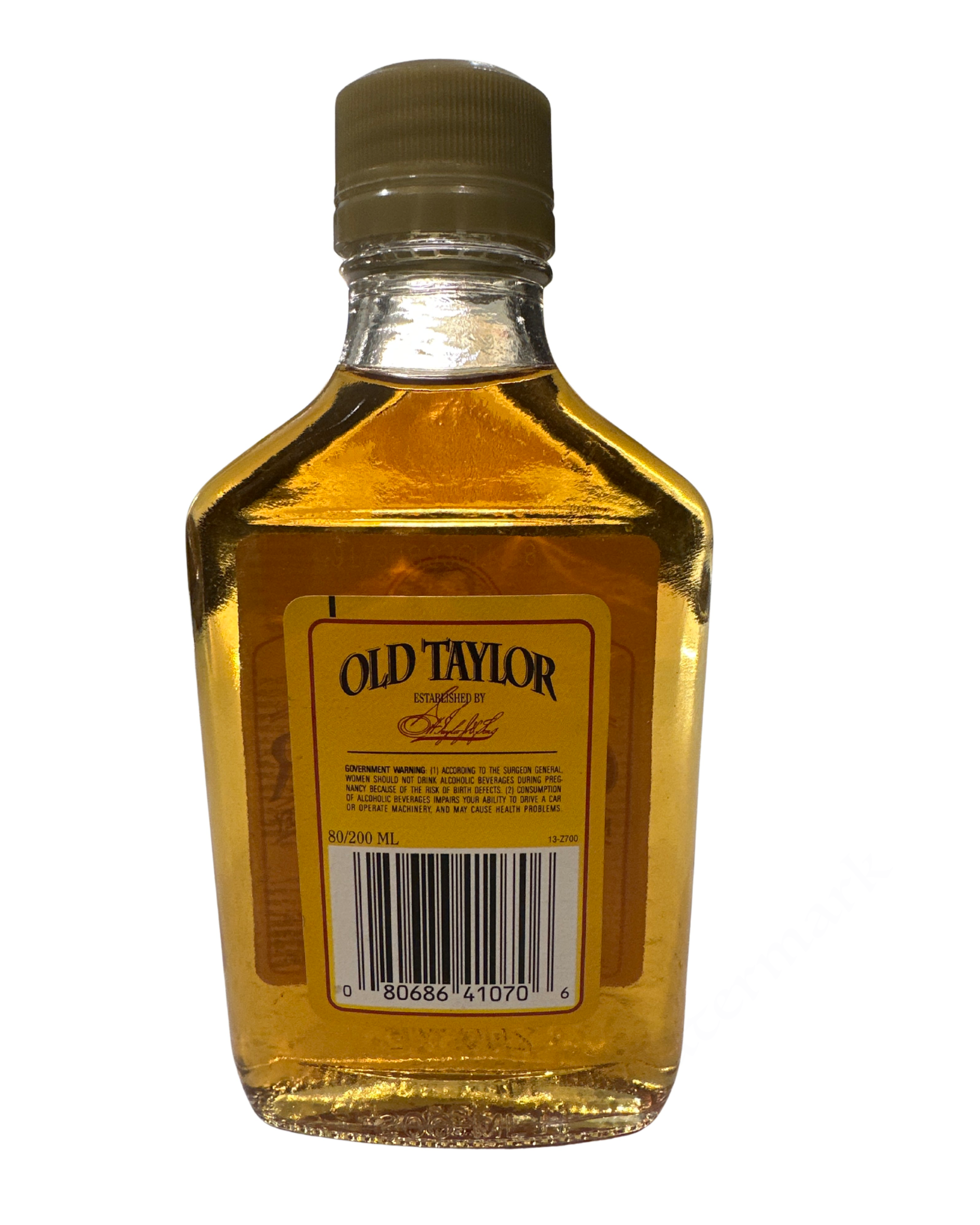2009 Old Taylor 6 Year Kentucky Straight Bourbon Whiskey 80 Proof 200ml