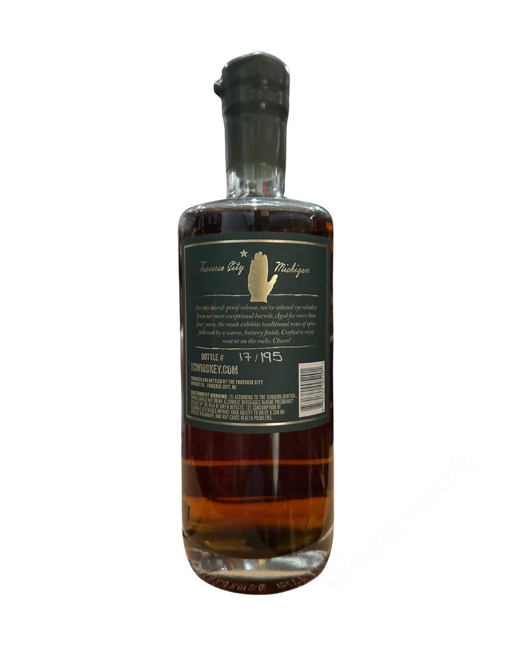 Traverse City Whiskey Co. Signature Edition Straight Rye Whiskey Barrel Proof 115.8 Proof