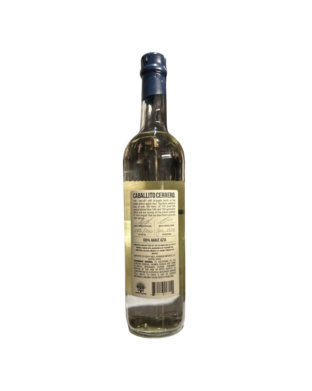 2024 Caballito Cerrero Azul Blanco 110 Proof 750ml